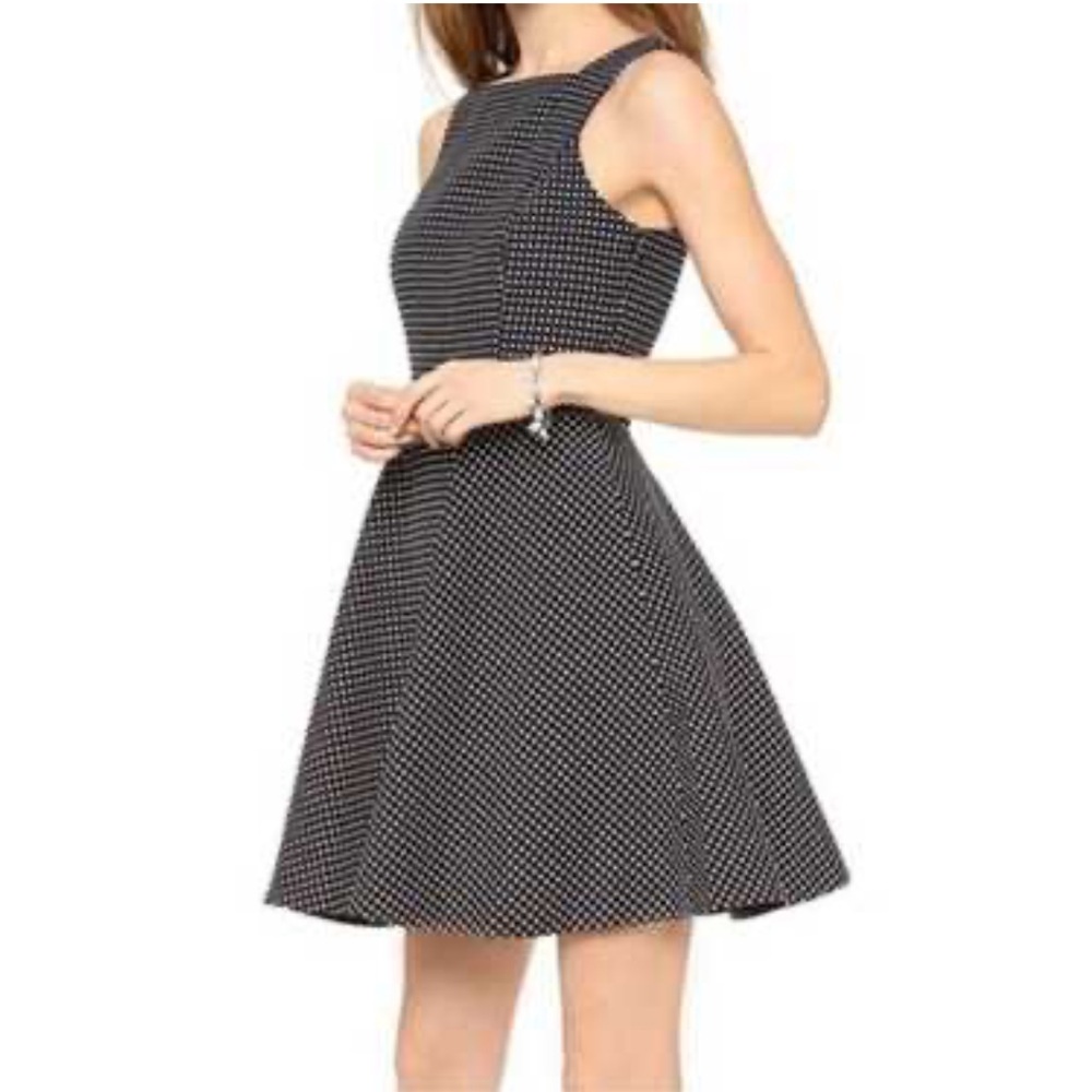 Club Monaco | Black & White Polka Dot Dress